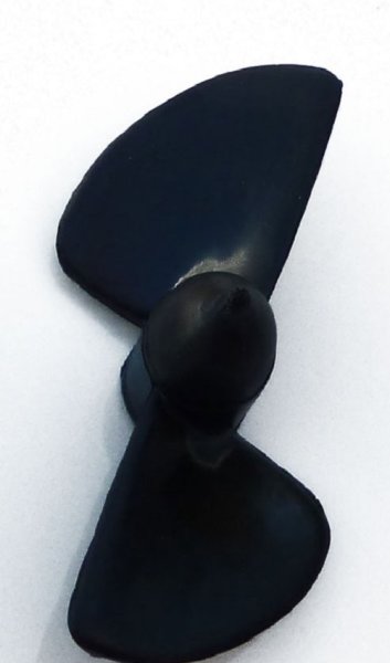 Rennschraube Ø/Steigung 57,5/49 mm || Form 2-Blatt || Gewinde M4 || Drehrichtung rechts