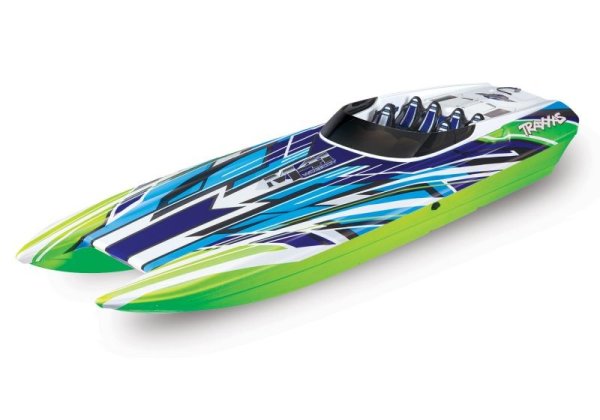 SLVR TRAXXAS DCB M41 grün-X 40-Zoll Catamaran Rennboot