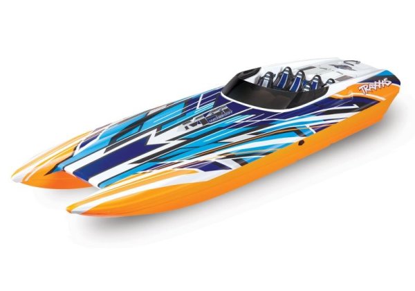 TRAXXAS DCB M41 orange-X Catamaran Rennboot Brushless
