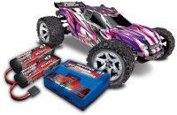 TRAXXAS Rustler 4x4 VXL pink RTR mit Akku/Lader-SET *AKTION*