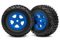 SCT Reifen auf SCT Felgen blau 12mm (2)