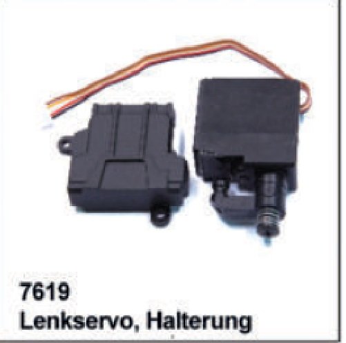 Lenkservo & Halterung