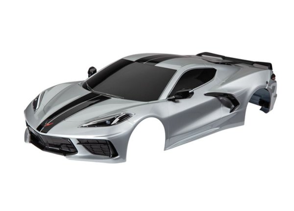 Karosserie Chevrolet Corvette Stingray silber m. Anbauteile