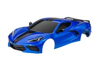 Karo Chevy Corvette Stingray blau lackiert inkl Aufkleber...