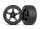 TRX9371 Response 2.1 Reifen auf Felgen schwarz-chrom hinten (2)