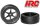 HRC61106B Reifen - 1/10 Buggy - 4WD Vorne - montiert - Schwarz Felgen - 2.2\'\' - 12mm hex - Arrow Pattern Radial (2 Stk.) / HRC61106B