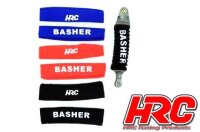 HRC28057RE Tuningteile - 1/8 Off Road - Dämpfersocken 110x25-30mm - Rot (4 pcs)