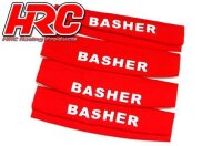 HRC28057RE Tuningteile - 1/8 Off Road - Dämpfersocken 110x25-30mm - Rot (4 pcs)