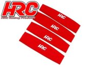 HRC28057RE Tuningteile - 1/8 Off Road - Dämpfersocken 110x25-30mm - Rot (4 pcs)