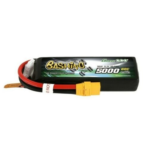 Gens ace 5000mAh 11.1V 3S1P 60C Lipo Akkupack mit XT90 Plug Bashing Serie