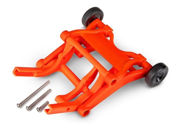 Wheelie Bar orange montiert