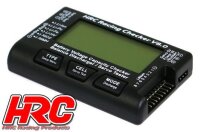 HRC9372C Batterie & Servo Tester - 1~8S - Checker & Balancer mit prozentualer Spannungsanzeige