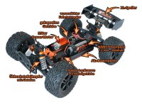 DF3069 TW-1 brushed 1:10XL Truggy - RTR