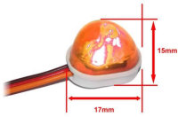 Lichtset - 1/10 TC/Drift - LED - JR Stecker - Einzeln Dach Blinklicht V1 - Orange