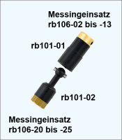 KR-rb106-09 Kupplungs-Messingeinsatz 1/8 Zoll