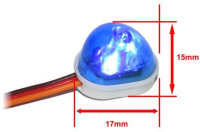 Lichtset - 1/10 TC/Drift - LED - JR Stecker - Einzeln Dach Blinklicht V1 - Blau