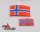 KR-ro1365 Flagge Norwegen 2 Stück