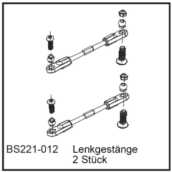 Lenkgestänge (2 Stück) - BEAST BX / TX