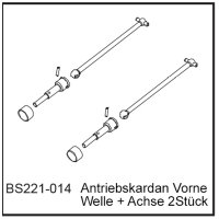 Antriebskardan Vo (2 St&uuml;ck) - BEAST BX / TX Welle +...