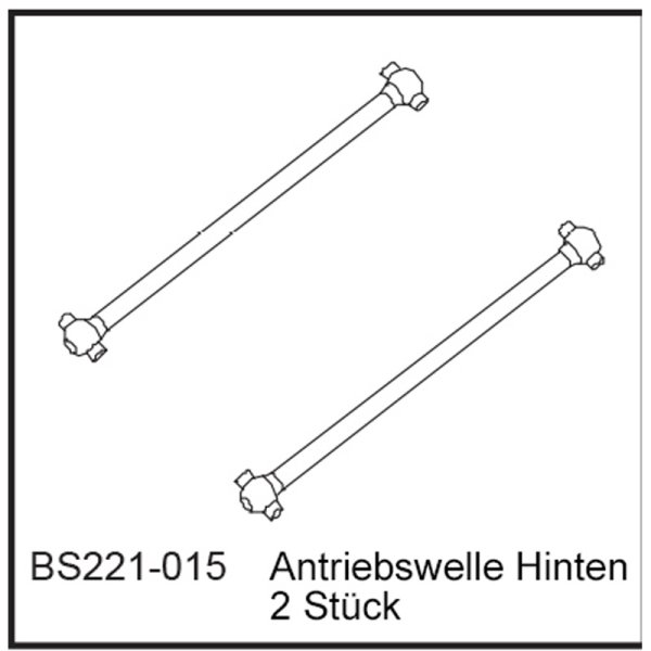 Antriebswelle Hi (2 Stück) - BEAST BX / TX