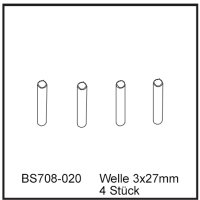 Welle 3x27mm (4 St&uuml;ck) - BEAST BX / TX