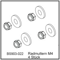 BS903-022 Radmuttern M4 (4 Stück) - BEAST BX / TX
