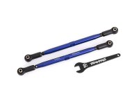 Wide-X-Maxx Vorspurstangen 7075-T6 Alu blau 188mm (2)