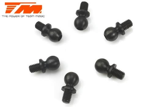 Ersatzteil - E4 - Kugelkopf 5x4mm - Schwarz (6 Stk.)