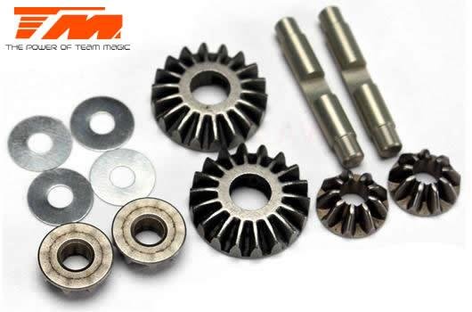 Tuningteil - E4RS II EVO / E4JS/JR II / E4RS III / E4RS4 - Differential Kegelradsatz Metal (4+2)