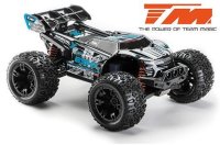 TM510006B Auto - 1/10 Racing Monster Elektrisch - 4WD - RTR - Brushless 4S - Wasserdicht - Team Magic E5 HX 4S - Schwarz/Blau