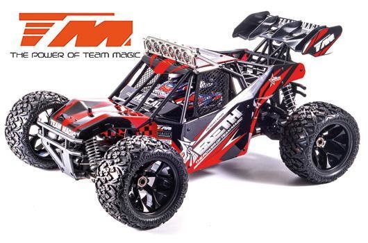 Auto - 1/8 Elektrisch - 4WD Desert Truck - RTR - 6S - Wasserdicht - Team Magic 6SETH Rot