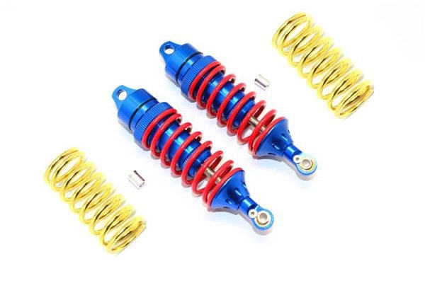 Aluminium Stoßdämpfer einstellbar v/h blau