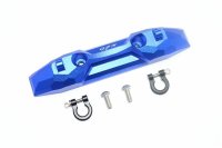 Aluminium Bumper hinten mit D-Ringen blau