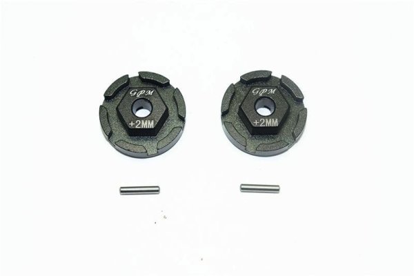 Aluminium Hex Adapter (+2mm) schwarz