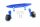 GPMRUS4040RB Aluminium Wheelie-Bar hinten blau