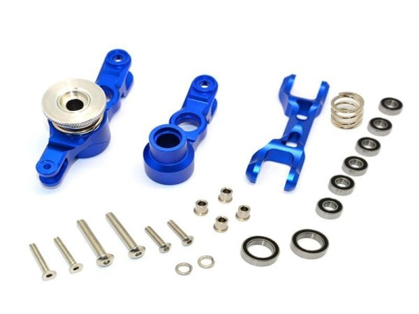 SLVR Aluminium Lenk-Set blau