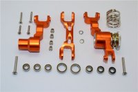 Aluminium Lenk-Set orange