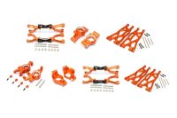 Aluminium Aufh&auml;ngungs-Set komplett v/h orange