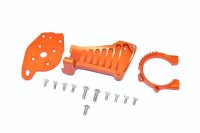 Aluminium Motorbefestigung orange