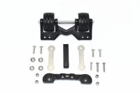 Aluminium Wheeliebar hinten schwarz