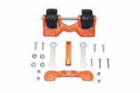 Aluminium Wheeliebar hinten orange