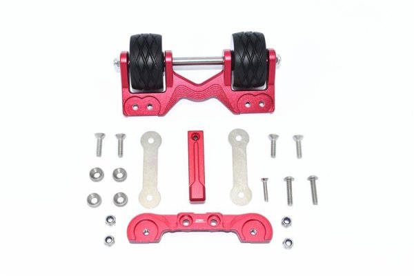 Aluminium Wheeliebar hinten rot