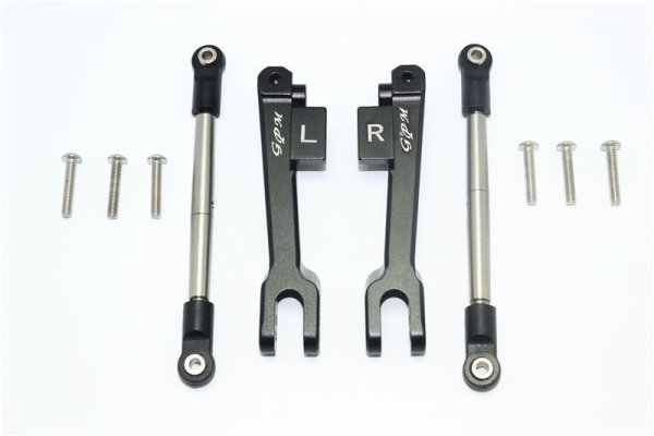 Aluminium Stabilisator Set hinten schwarz