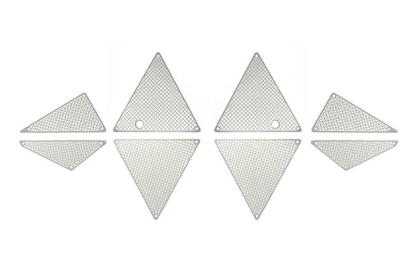 Edelstahl Schutzblech für Chassis mitte/hinten