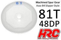 Hauptzahnrad - 48DP - Low Friction Gefraest Delrin - Associated Off Road Slipper - 81Z / HRC74881B4